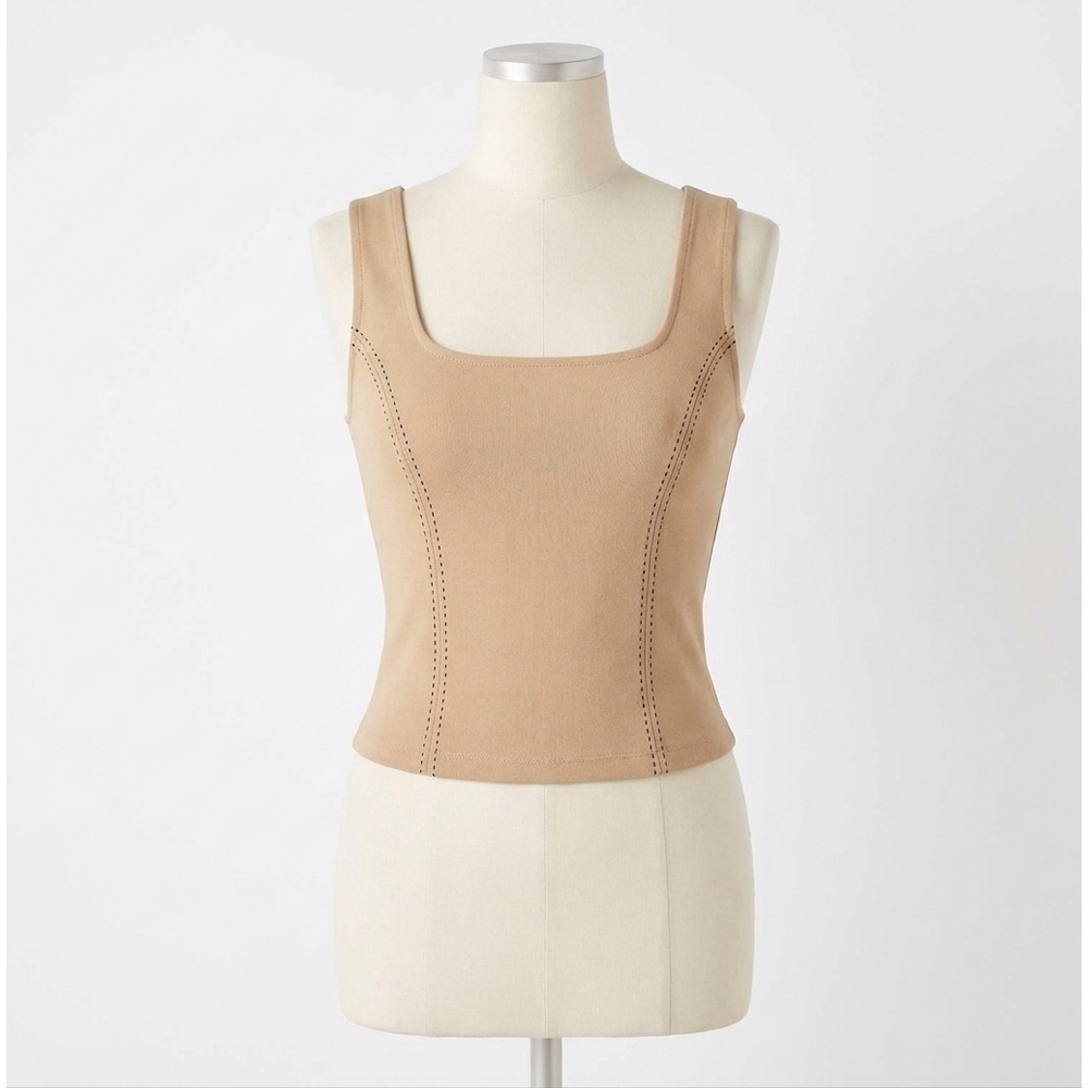 NEW FIFTEEN TWENTY kali saddle stitch vest in camel